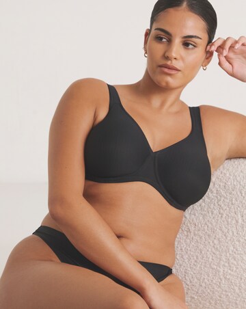 Triumph Modern Soft Cotton Wired Bra Black