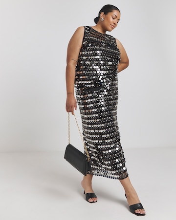 Joanna Hope Sequin Column Skirt