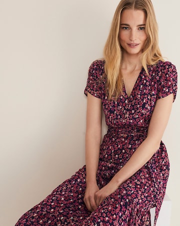 Phase Eight Azalea Ditsy Short Sleeve Midi Dress