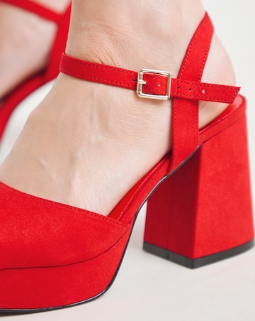 Jive Two Part Platform Heels - Wide Fit (E)