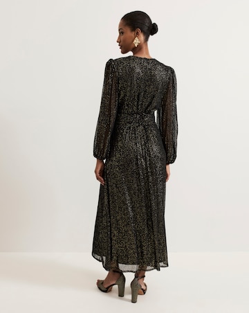 Phase Eight Emre Shimmer Burnout Midi Dress