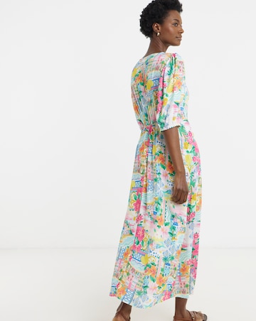 Printed Linen Tea Dress
