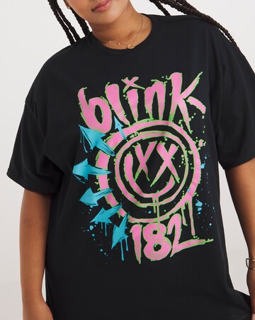 Black Blink 182 License Tee