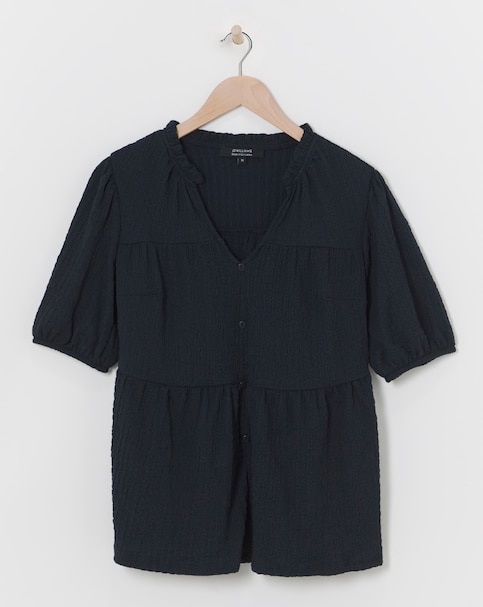 Crinkle Tiered Top