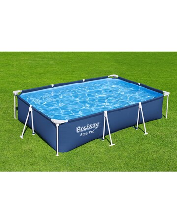 Bestway 9ft 10in Steel Pro Rectangular Pool Set