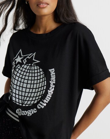 Twisted Wunder Phoebe Foil Print T-Shirt