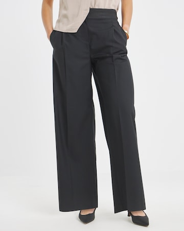 Turned Over Waistband Tailored Trouser