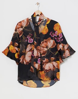 Joanna Hope Choker Neck Blouse