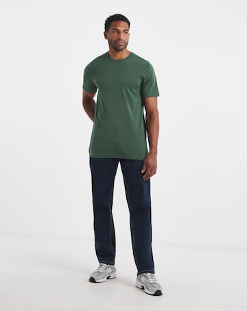 Pure Cotton Crew Neck T-Shirt Long