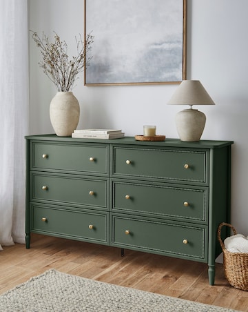 Darcy Bobbin Trim Large Chest of Drawers