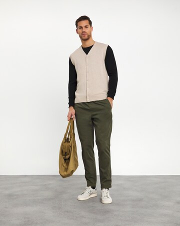 Stone Knitted Button Up Sweater Vest