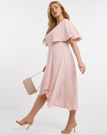 Joanna Hope Wrap Skirt Midi Dress