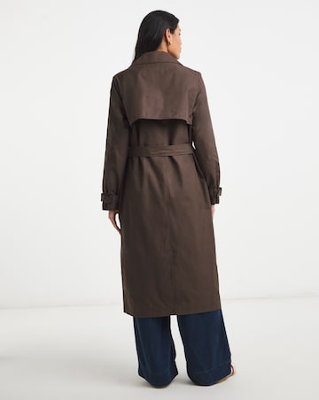 Simply Be Chocolate Essential Trench Coat