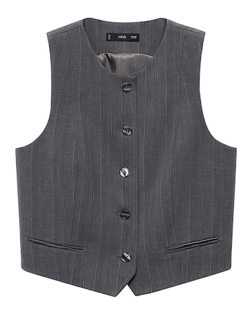 Mango Tauro Pinstripe Vest
