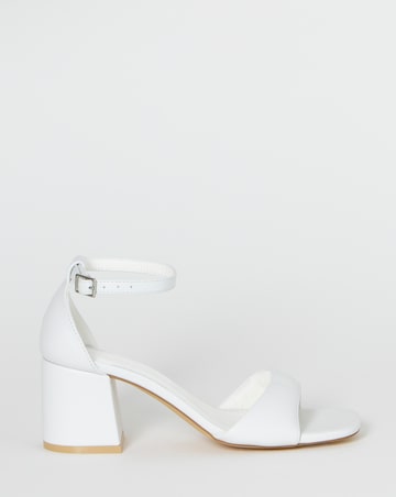 Coco Barely There Block Heel Sandals - Extra Wide Fit (EEE)