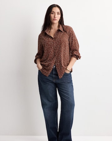 Mango Spot Print Blouse