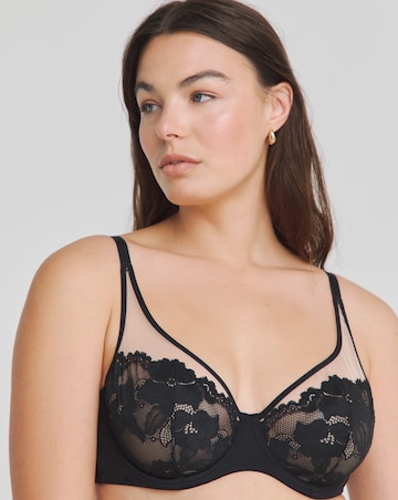 Pretty Secrets Madison Full Cup Wired Bra (C-F) Black
