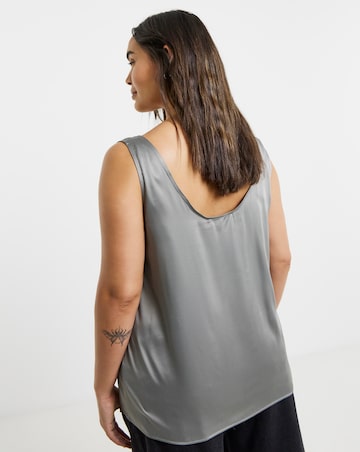 Satin Scoop Neck Cami