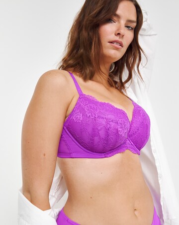 Ann Summers Sexy Lace Planet Plunge Bra Purple