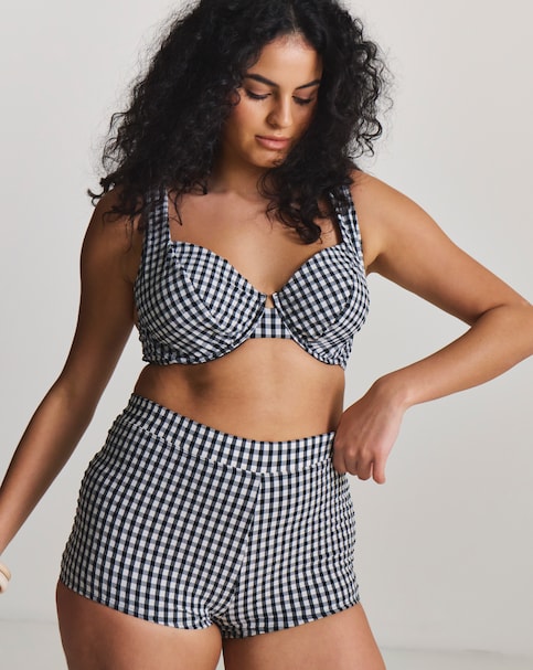MAGISCULPT Firm Control Gingham Bikini Shorts