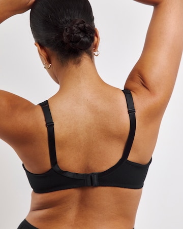 Pretty Secrets (2 Pack) Sally Minimiser Non Wired Bras (C-J) Black/Black