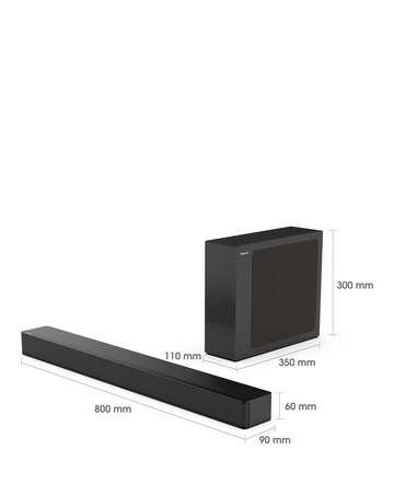 Hisense HS2100 2.1ch 240W Soundbar with DTS Virtual X and Wireless Subwoofer