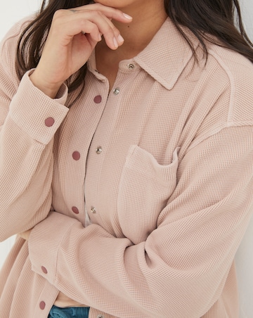 FatFace 'Ebb & Flow' Cotton Liza Waffle Shirt