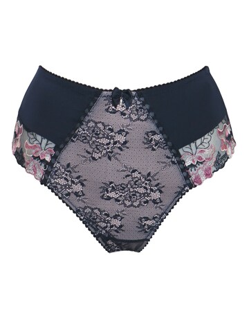Pour Moi Sofia High Waist Deep Knicker Midnight/Rose