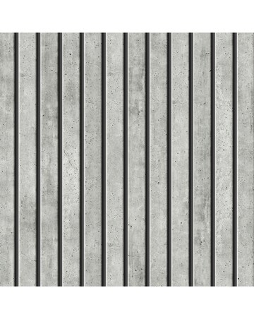 Fresco Concrete Slats Grey Wallpaper