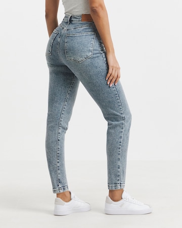 Mid Blue Slim Mom Jeans