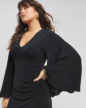 Flounce London Sparkle Lurex Jersey Maxi Dress