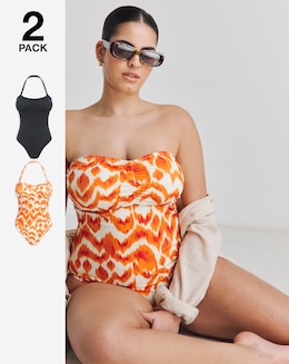 2 Pack Value Bandeau Swimsuits