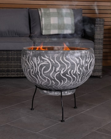 Charles Bentley SNUG Toledo Clay BBQ Firepit with Grill