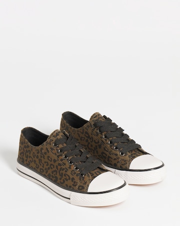 Angel Low Cut Canvas Trainers - Wide Fit (E)