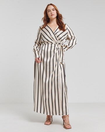 Joanna Hope Jacquard Wrap Dress