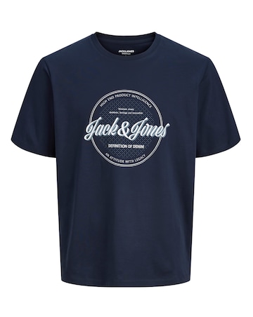Jack & Jones Dover Logo T-Shirt - Navy