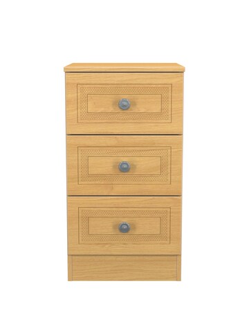 Richmond Ready Assembled 3 Drawer Bedside Table