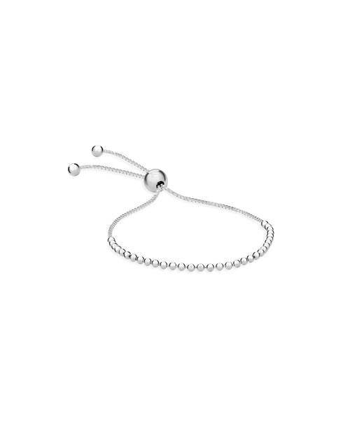 Sterling Silver Beaded Slider Bracelet