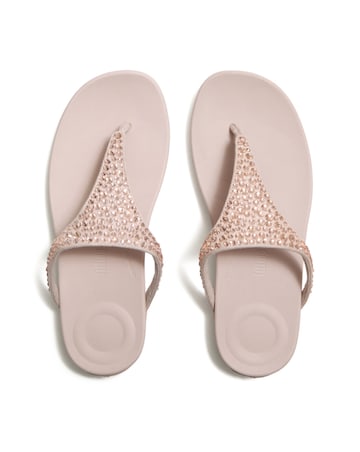 FitFlop Rose Solay Mixed-Crystal Toe-Post Sandals - Standard Fit (D)