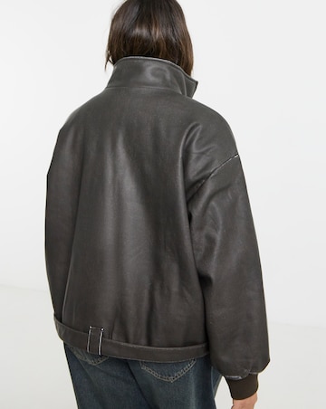 Native Youth Washed Pu Bomber