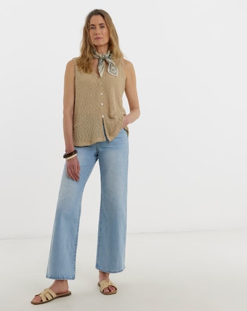 Boucle Button Top