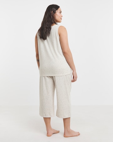 Pretty Lounge Moon & Star Print Culotte Set