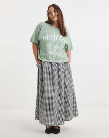 Simply Be Pale Green Mojito Slogan T-Shirt