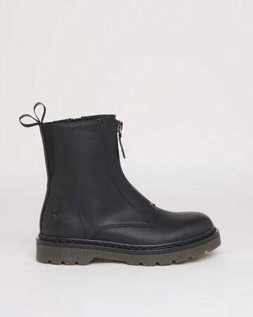 Heavenly Feet Oberon zip Chunky Boot Ex Wide Fit