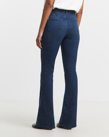 Super Stretch Indigo Flared Jeans