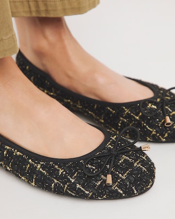 Selena Classic Flat Ballerina Shoes Extra Wide EEE Fit