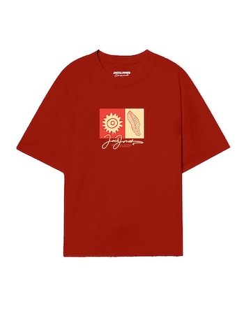 Jack & Jones Canggu T-Shirt - Red Multi
