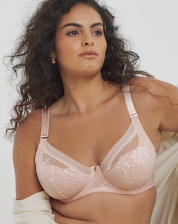 Fantasie Fusion Lace Plunge Wired Bra Blush