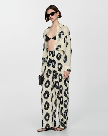 Mango Brandy Abstract Print Semi Sheer Shirt