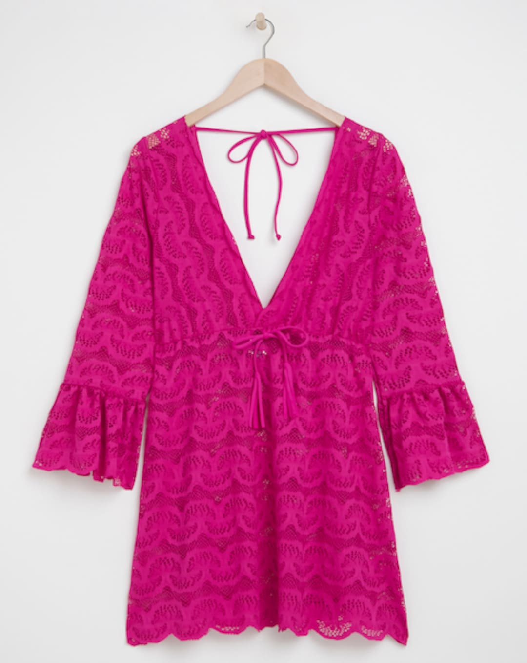 curve beach dresses Palm Beach Flutter Sleeve Maxi Dress